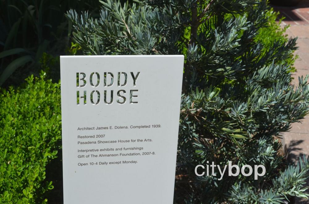 Descanso Gardens Boddy House sign