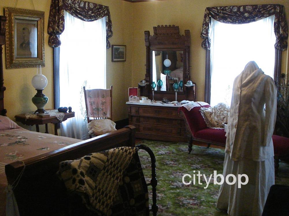 Bedroom at Commanding Officers' Quarters Museum at Fort Worden.