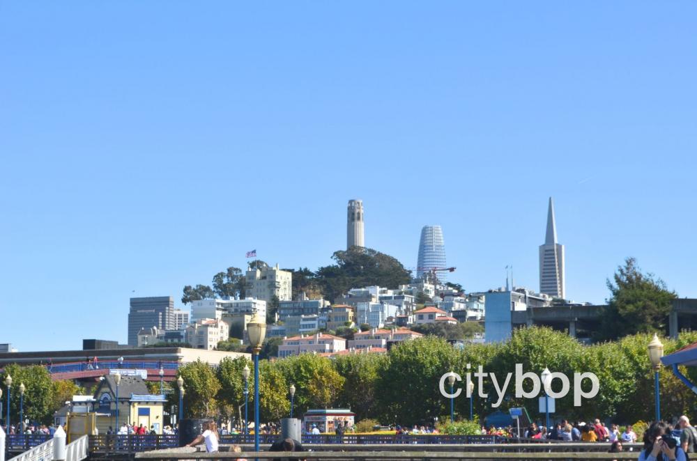 Pier 41 San Francisco with views of Coit Tower