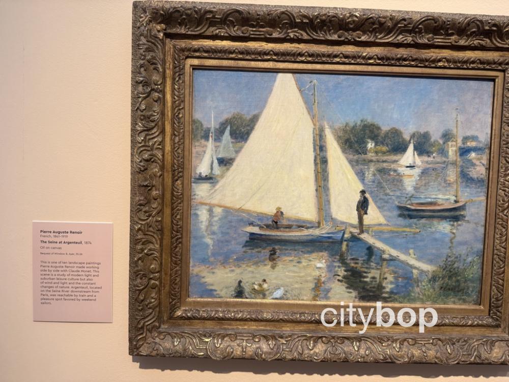The Seine at Argenteuil (1873) by Renoir.