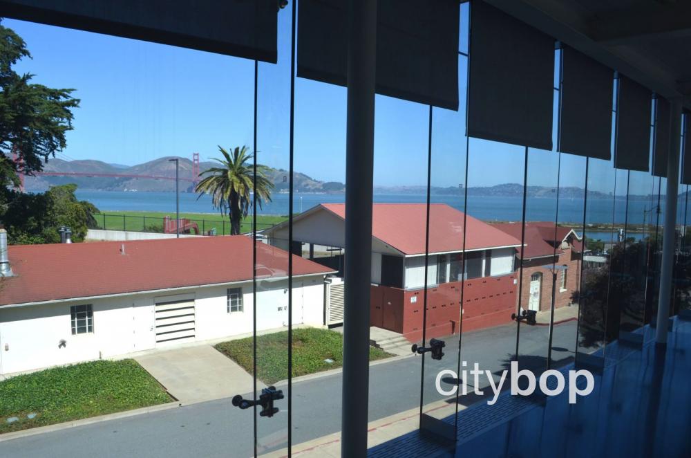 Views of Golden Gate Bridge from Walt Disney Family Museum