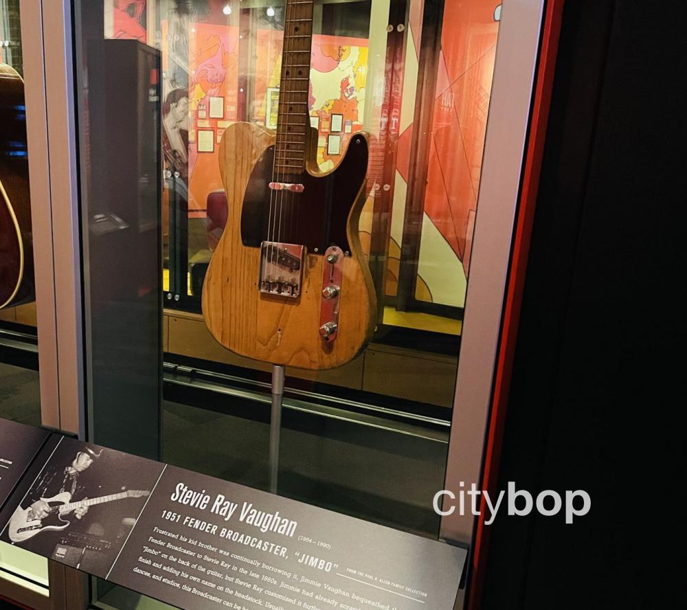 Stevie Ray Vaughan's guitar, at Museum of Pop Culture in Seattle.