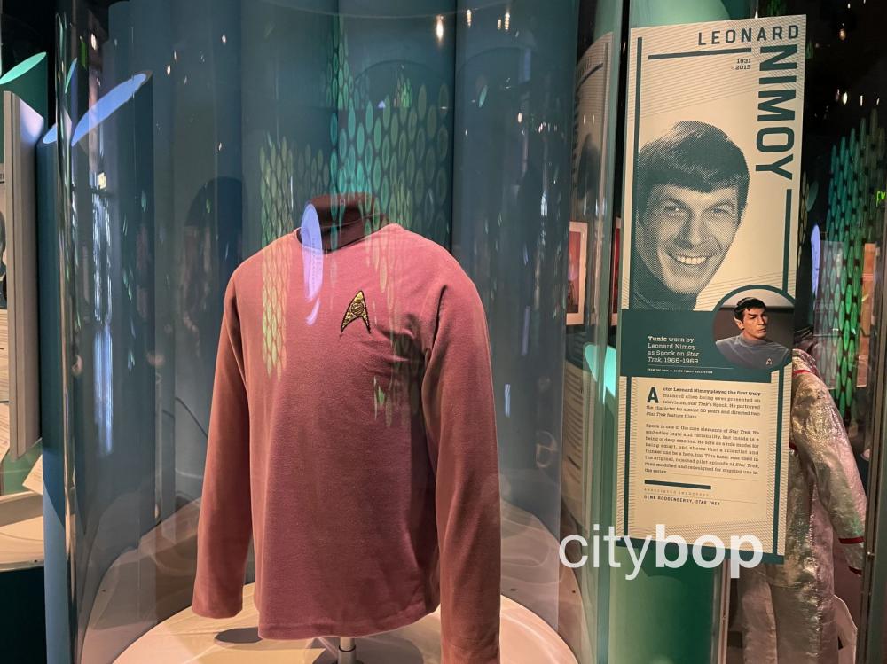 Dr Spock's tunic, at Seattle's Museum of Pop Culture.
