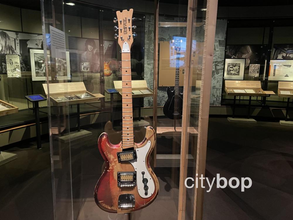 Curt Cobain's guitar at Seattle's Museum of Pop Culture.