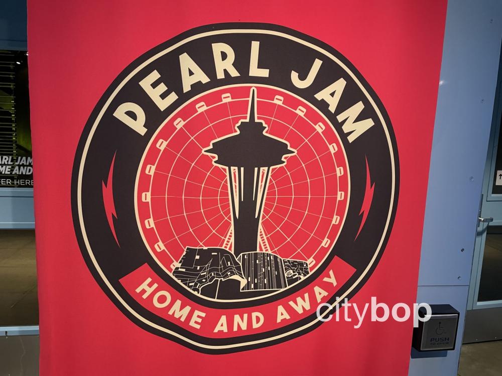 Pearl Jam exhibit at Seattle's Museum of Pop Culture.