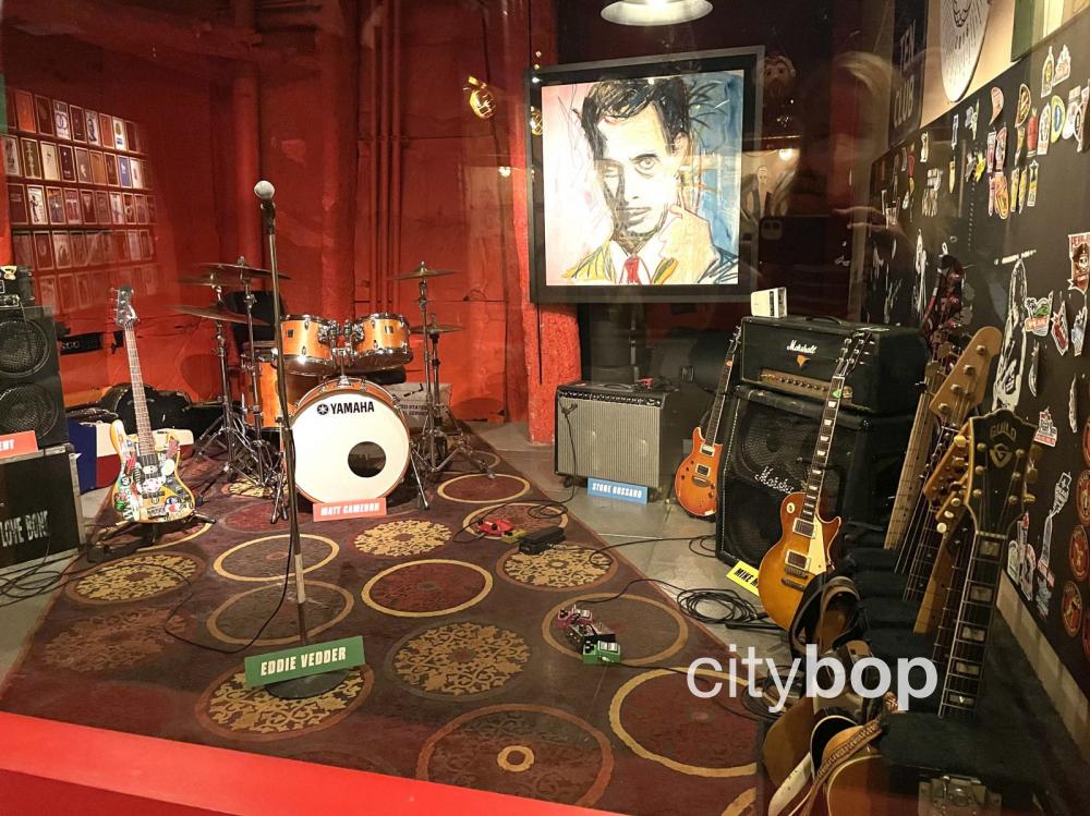 Pearl Jam's first practice space, Museum of Pop Culture, Seattle.